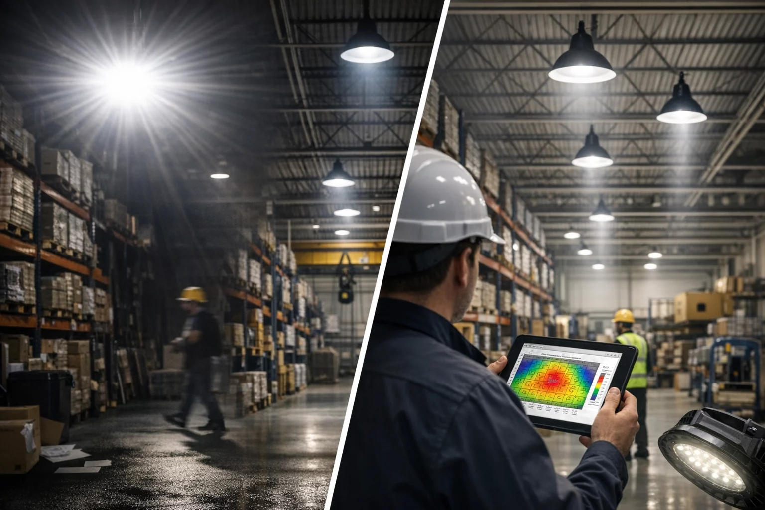 Evitar sombras y deslumbramientos en naves industriales