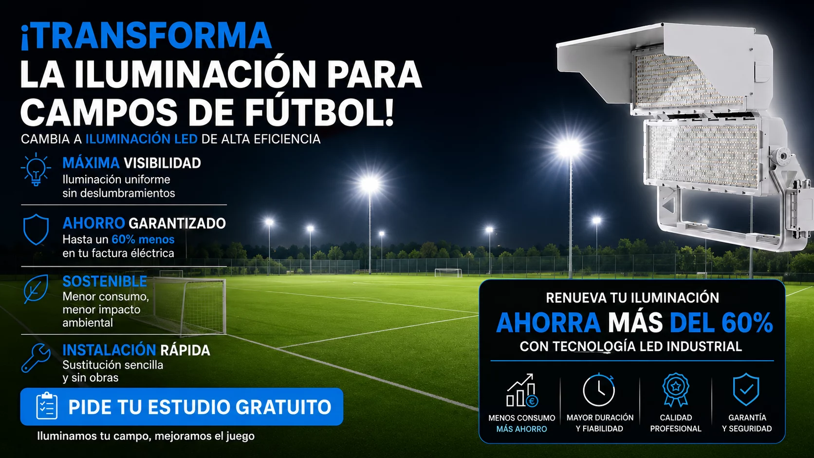 ILUMINACION CAMPOS DE FUTBOL