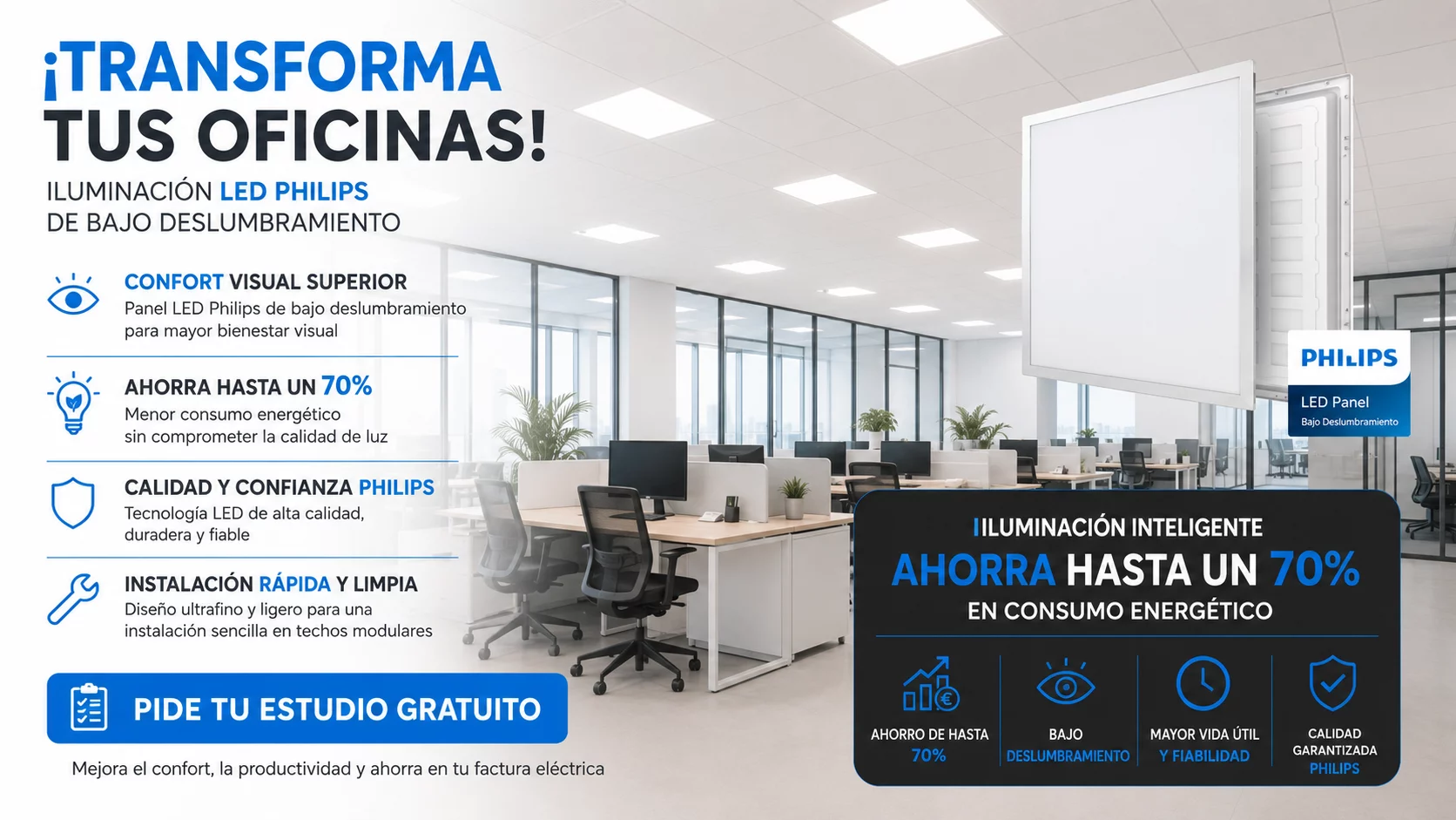 iluminacion oficinas